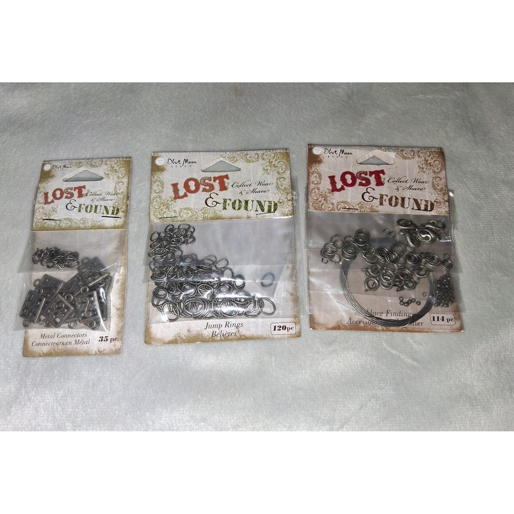 Blue Moon Beads Lost & Found Jewelry Findings Lot 2007 NEW Sealed